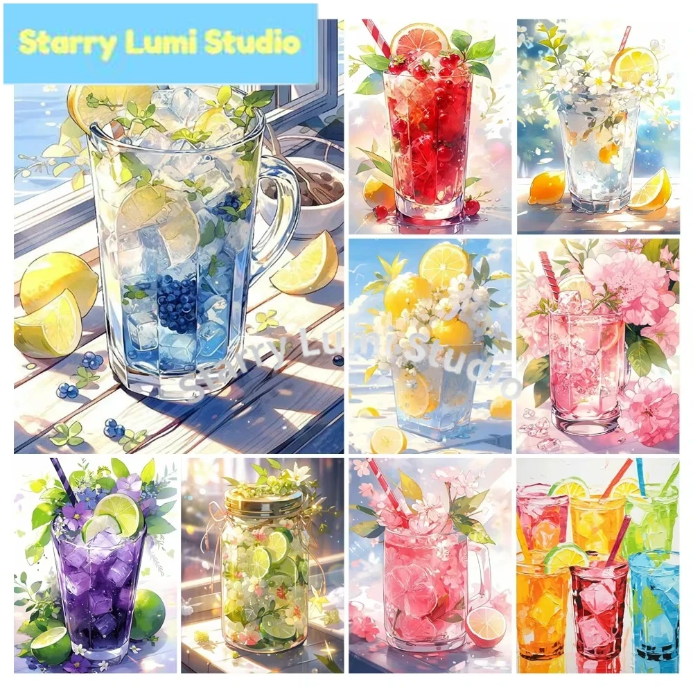 Resin Craft Kit - Fruit Cup 5D DIY Diamond Painting