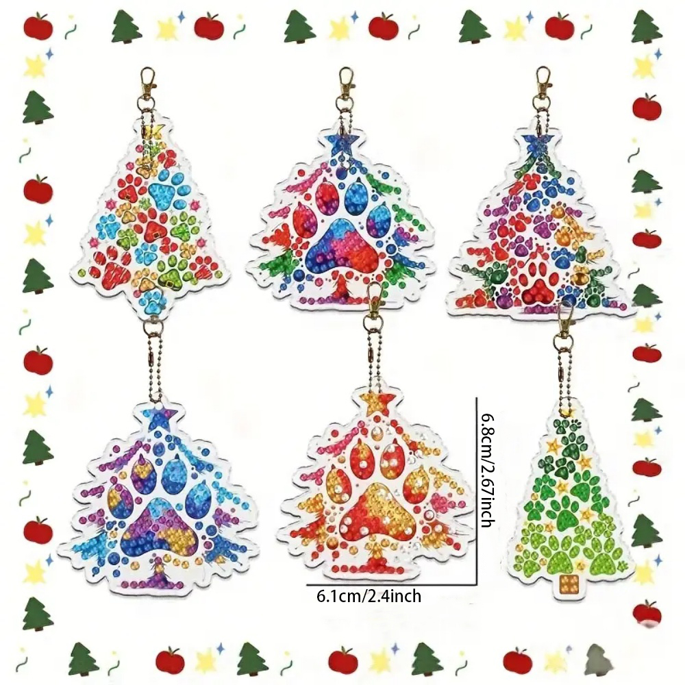 6pcs/Set DIY Christmas Tree Pa - огляд і ціна Resin Craft For Beginners