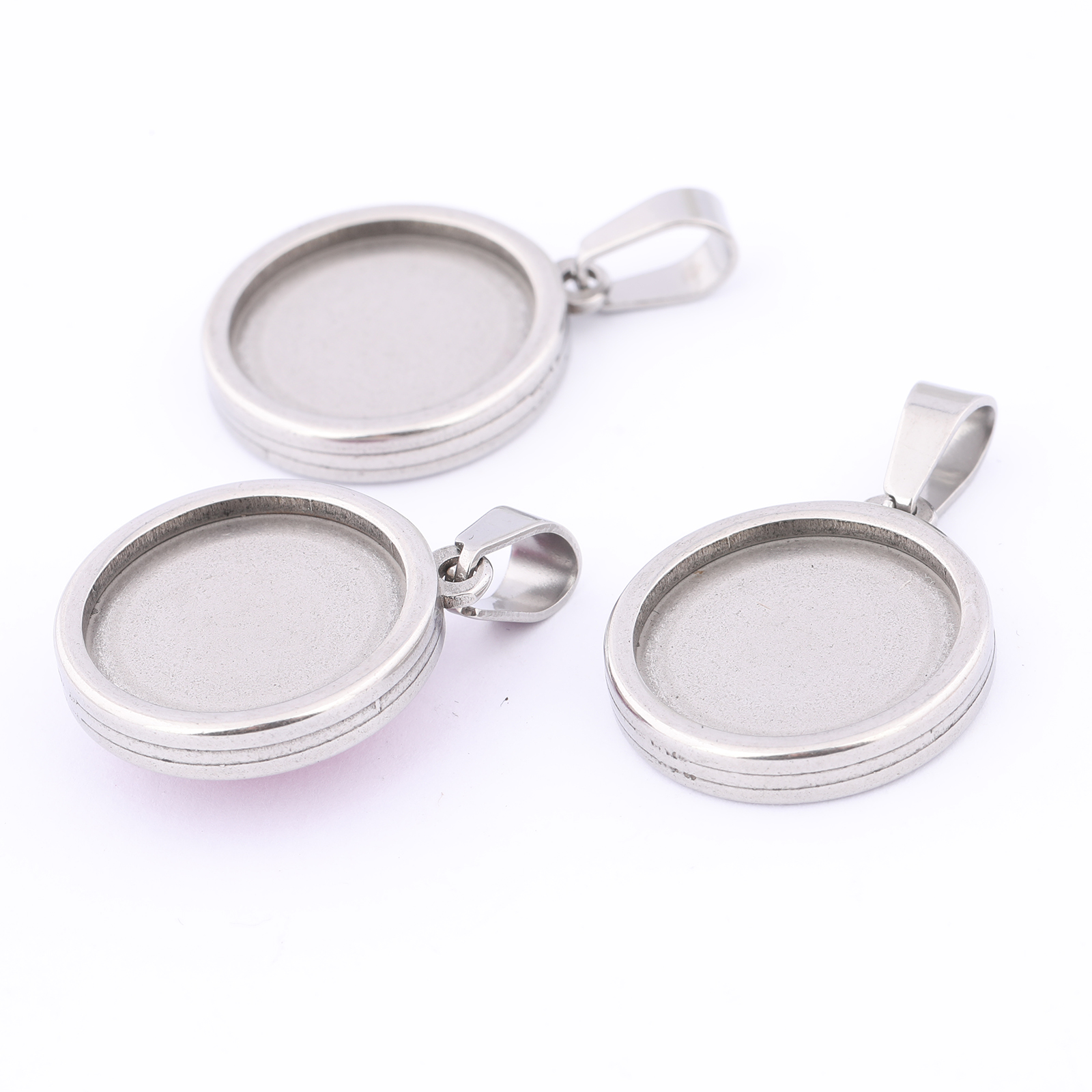 5pcs Stainless Steel Gold Plat - огляд і ціна Bezels Set Pendant