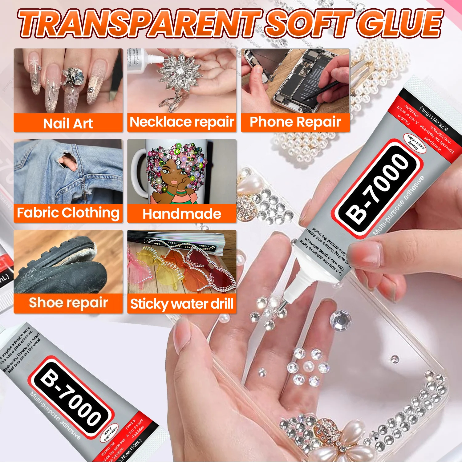 1-10Pcs B-7000 Super Glue Lool - огляд і ціна Resin Crafts