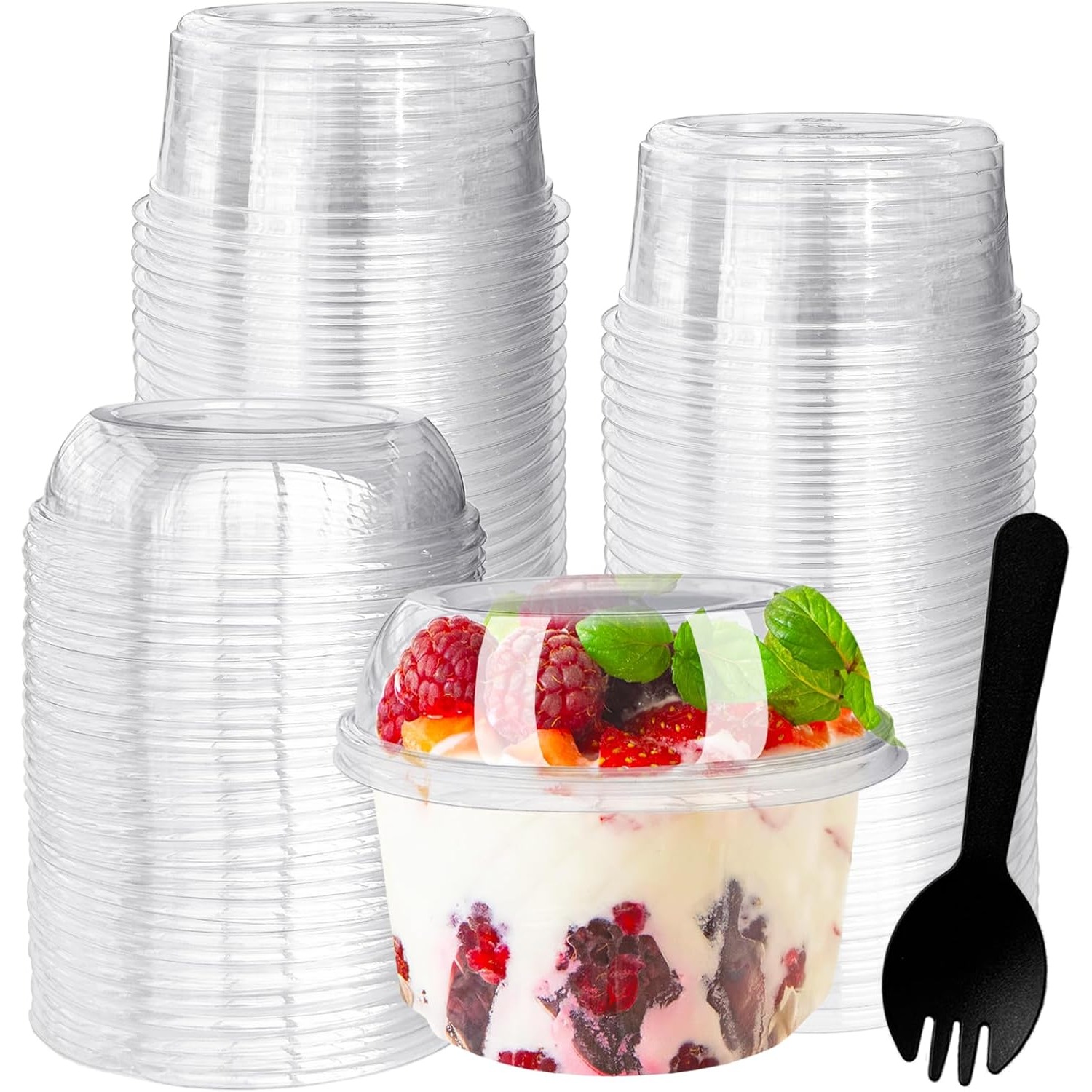 50 Pack 12 oz Disposable Clear - огляд і ціна Dome Mold Clear