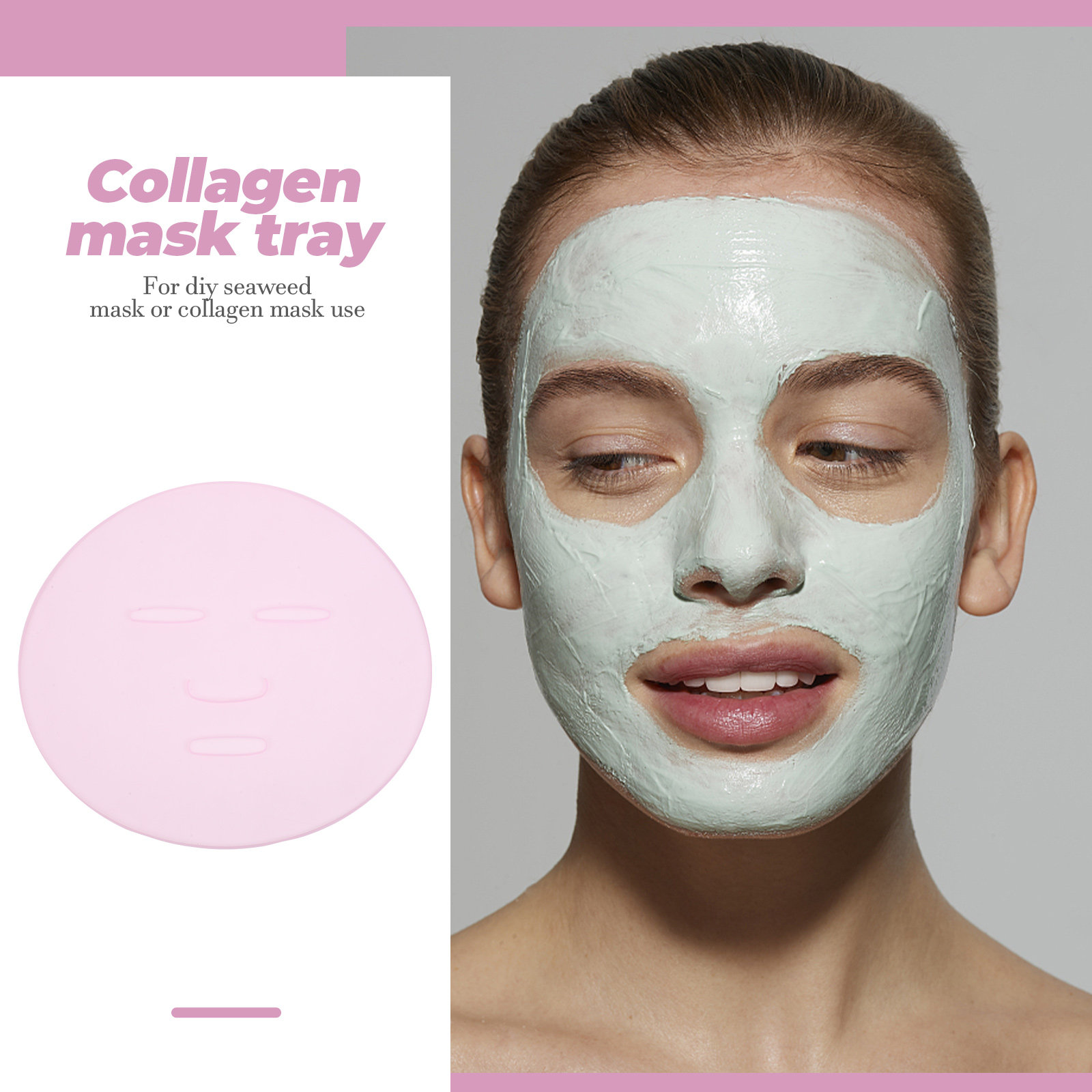 2Pcs DIY Seaweed Mask Mold Reu - огляд і ціна Silicone Mold Tray