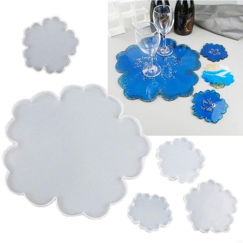 5Pieces Large Flower Resin Mol - огляд і ціна Geode Mold Silicone