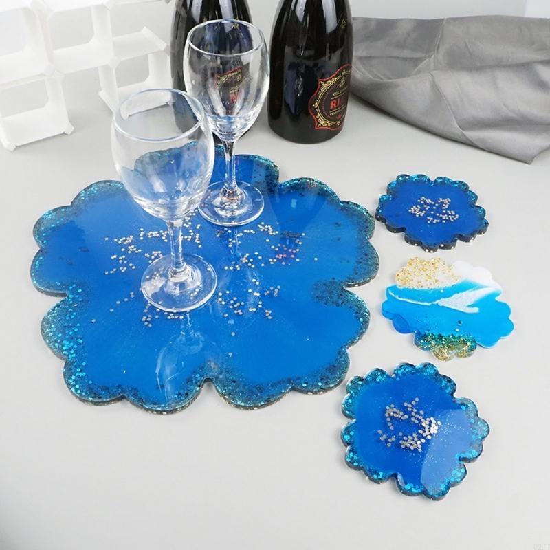 5Pieces Large Flower Resin Mol - огляд і ціна Geode Mold Silicone