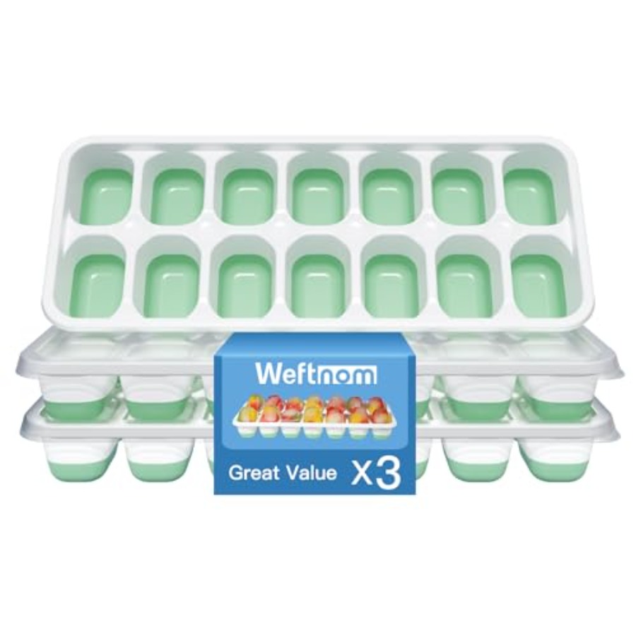 Ice Cube Tray with Lid, 3 Pack - огляд і ціна Silicone Mold Tray
