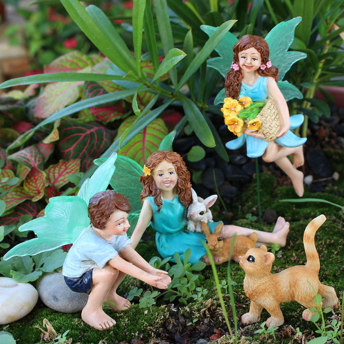 4pc Flower Fairy and Animal Pa - огляд і ціна Resin Craft Supplies