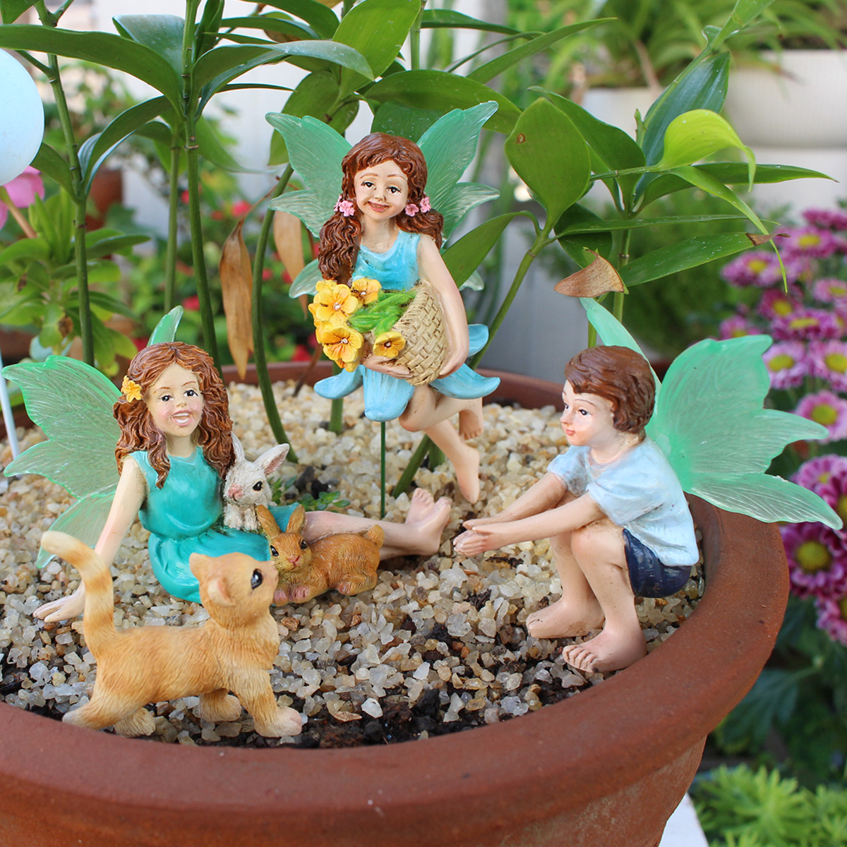 4pc Flower Fairy and Animal Pa - огляд і ціна Resin Craft Supplies
