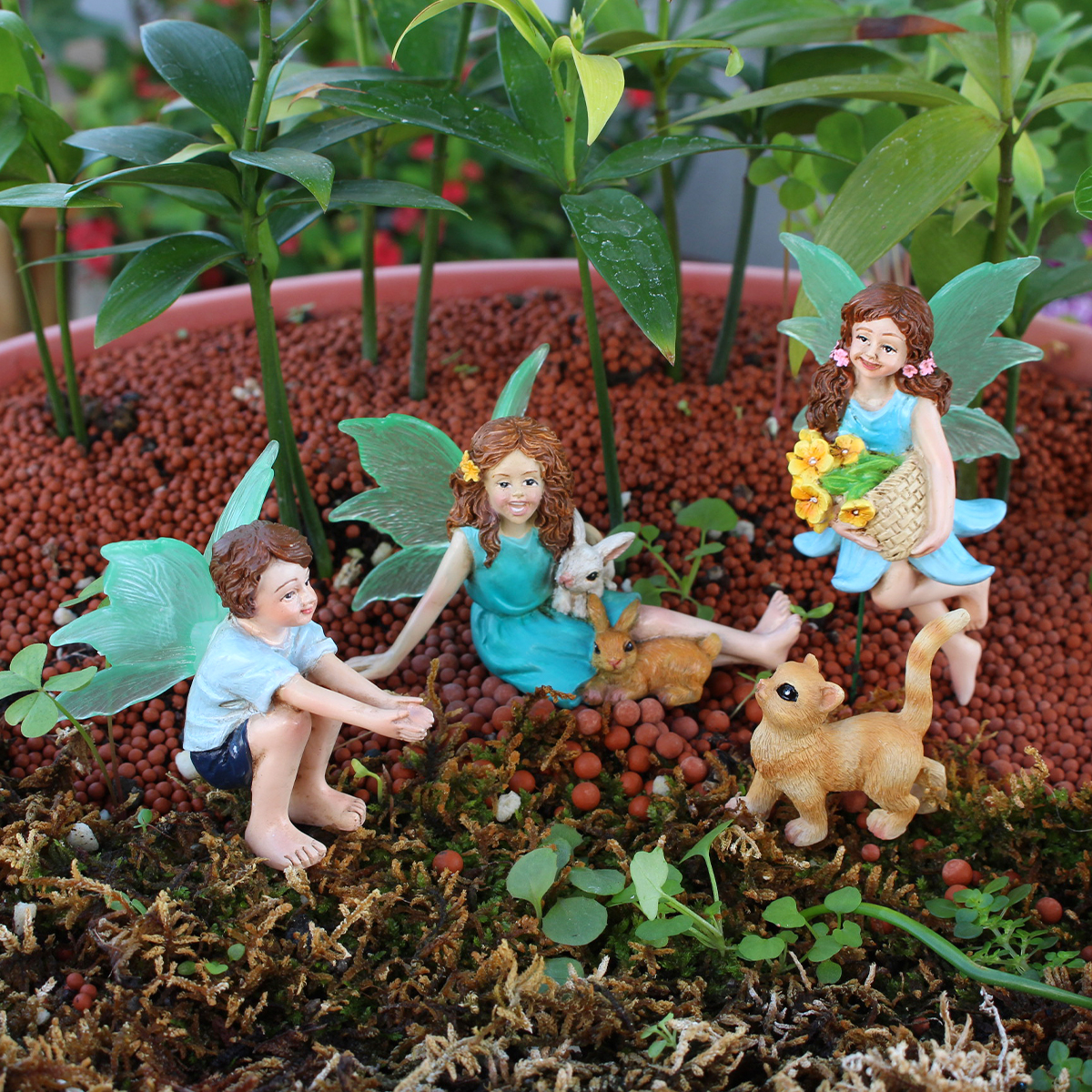 4pc Flower Fairy and Animal Pa - огляд і ціна Resin Craft Supplies