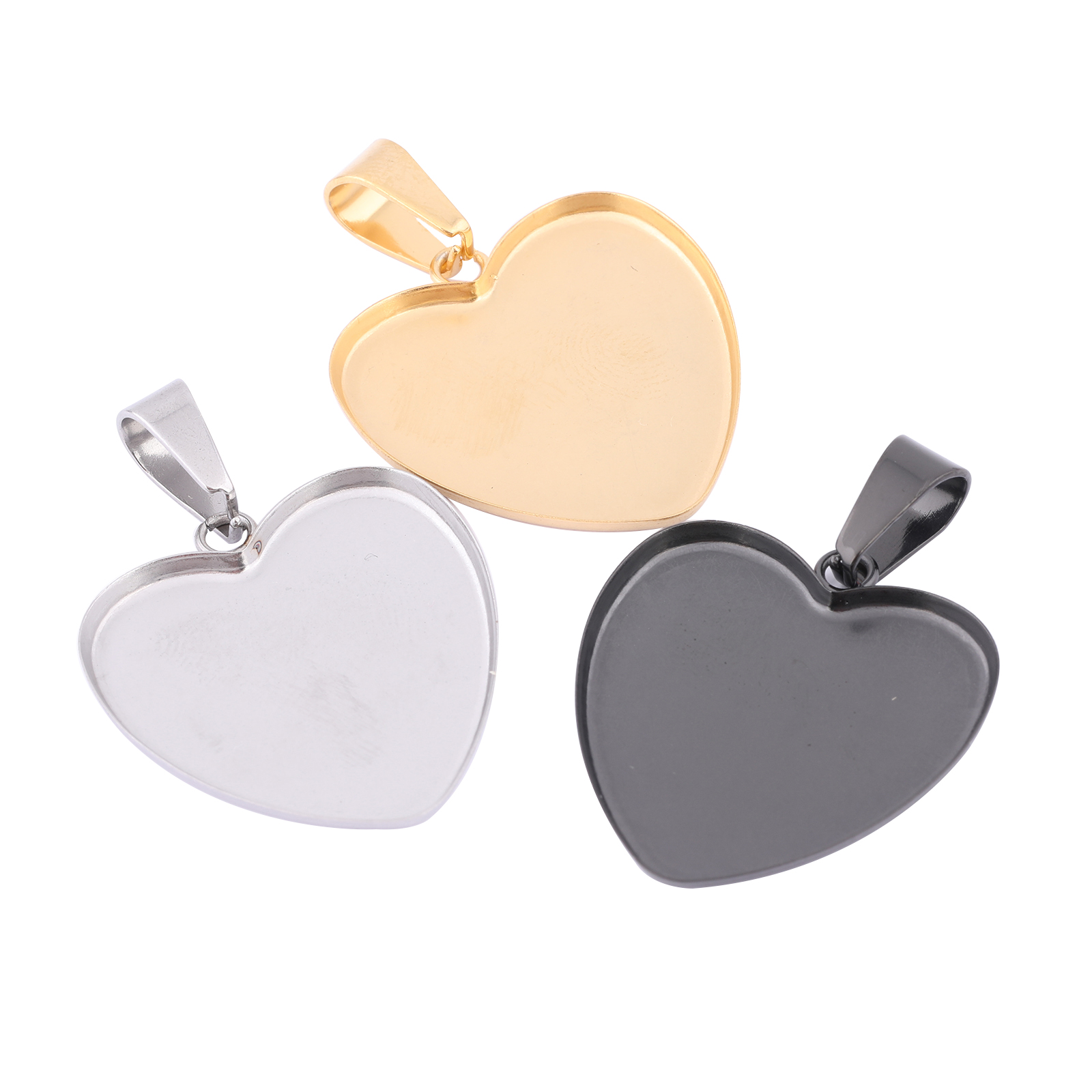 10pcs Stainless Steel Gold Pla - огляд і ціна Bezels Set Pendant