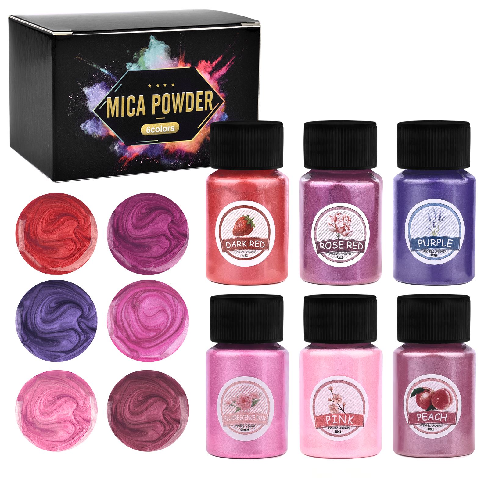 6Colors/Sets Pearl Powder Pigm - огляд і ціна Resin Pigment Set
