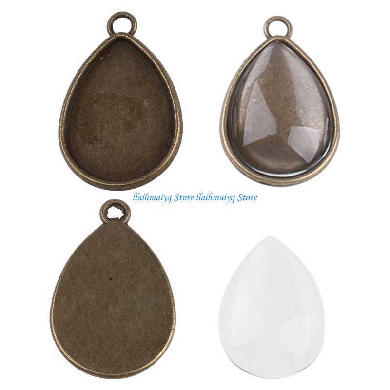 573B 60Pcs Round Pendant Blank - огляд і ціна Bezels Set Pendant