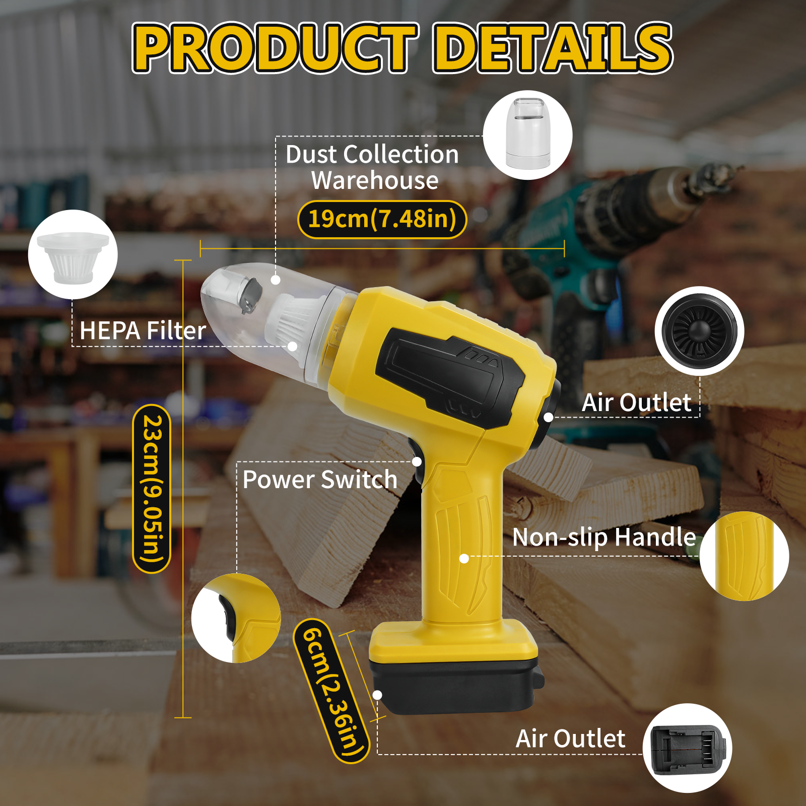 Handheld Car Vacuum Cleaner 2- - огляд і ціна Vacuum Chamber Small