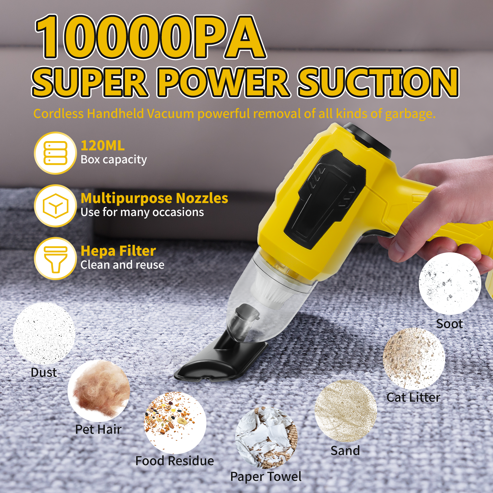 Handheld Car Vacuum Cleaner 2- - огляд і ціна Vacuum Chamber Small