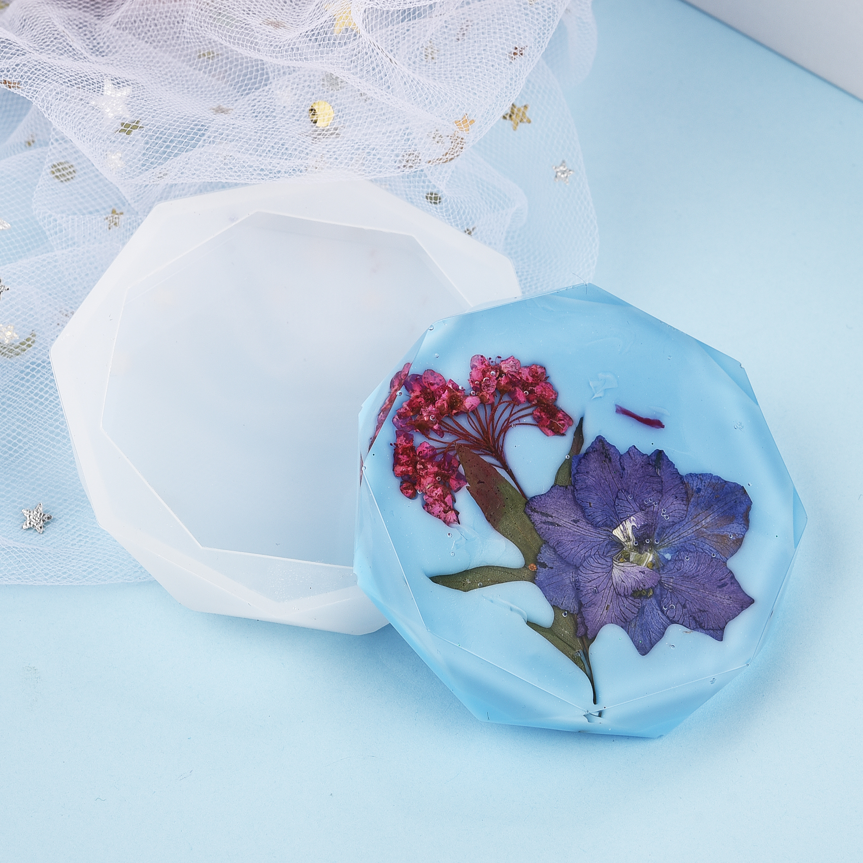 Resin Coaster Silicone Mold Ca - огляд і ціна Coaster Mold Round