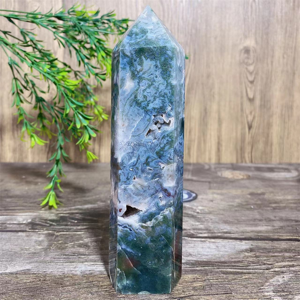 Big Green Moss Agate Druzy Nat - огляд і ціна Terrarium Moss Art