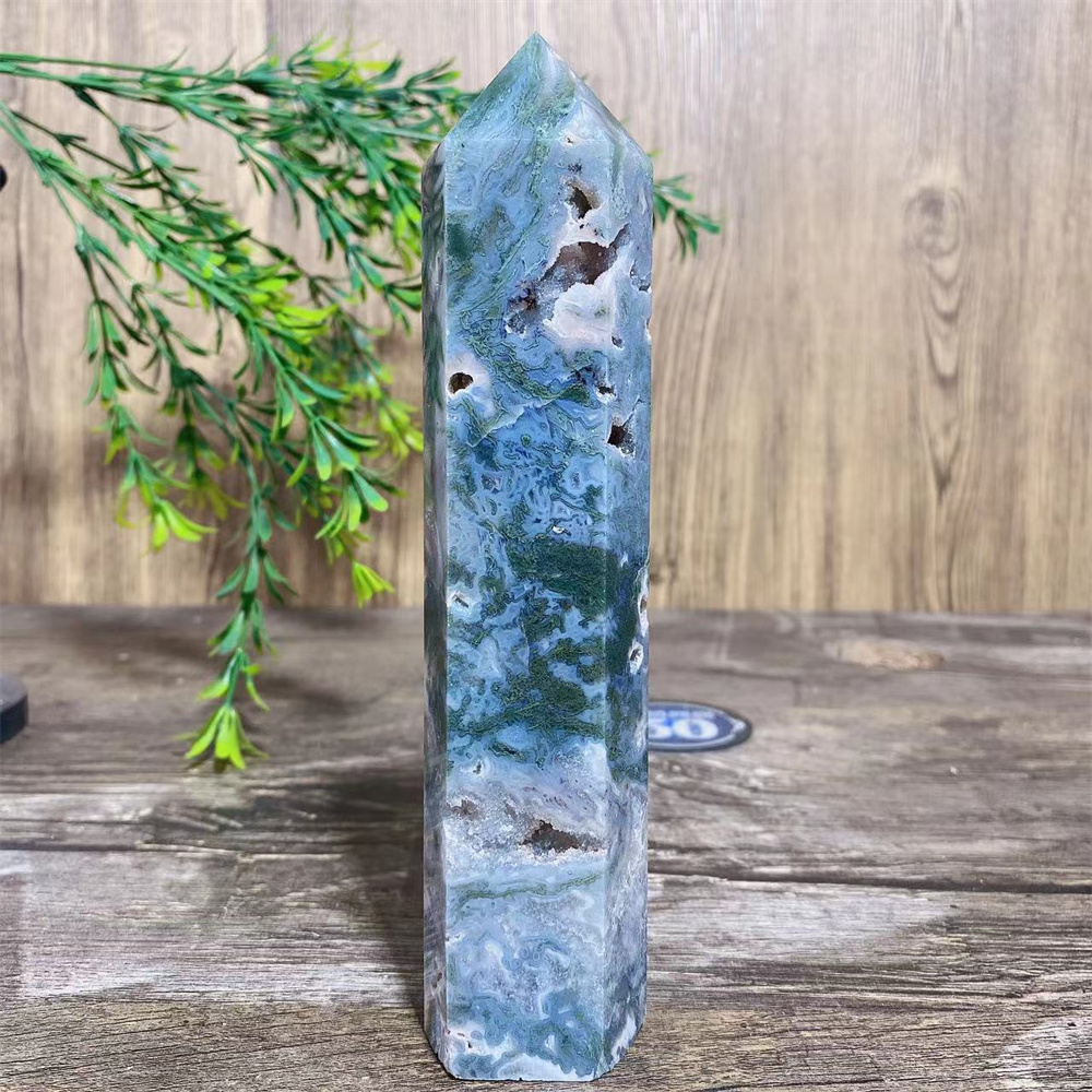 Big Green Moss Agate Druzy Nat - огляд і ціна Terrarium Moss Art