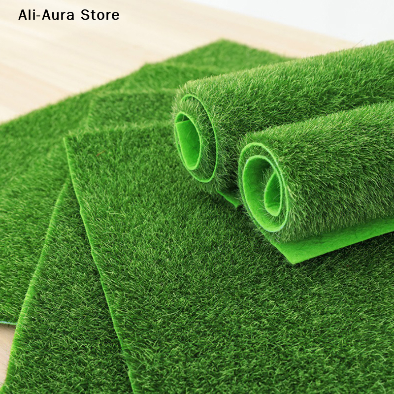 1Pcs Grass Mat Green Artificia - огляд і ціна Terrarium Moss Art