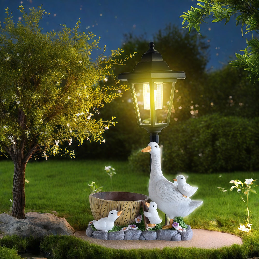 Solar Duck Night Light Garden  - огляд і ціна Resin Craft Supplies