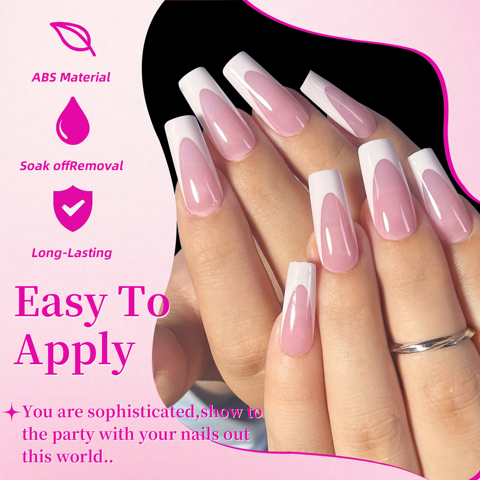 288PCS French Fake Nails Toena - огляд і ціна Resin Craft Kit