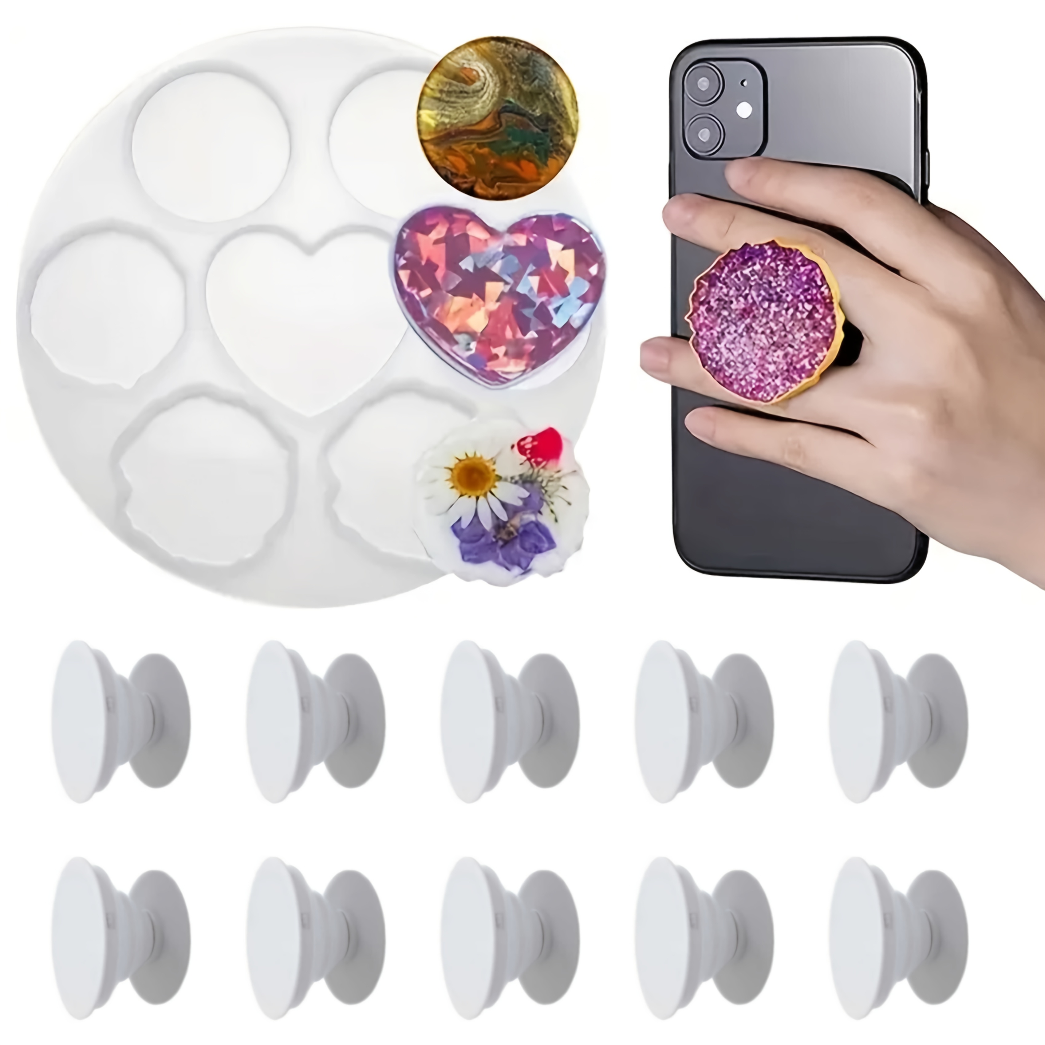 11Pcs, Irregular Phone Holder  - огляд і ціна Serving Tray Mold