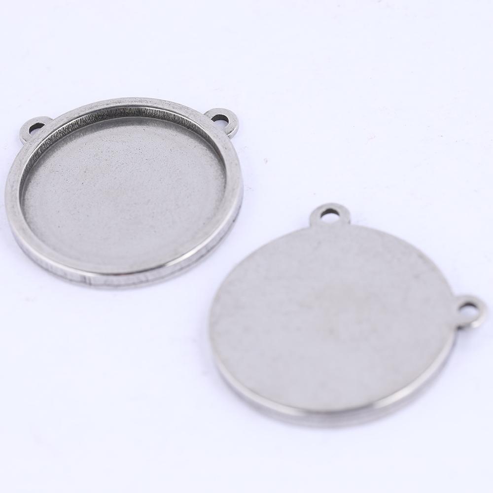 5pcs blank cabochon base 16mm  - огляд і ціна Bezels Set Pendant