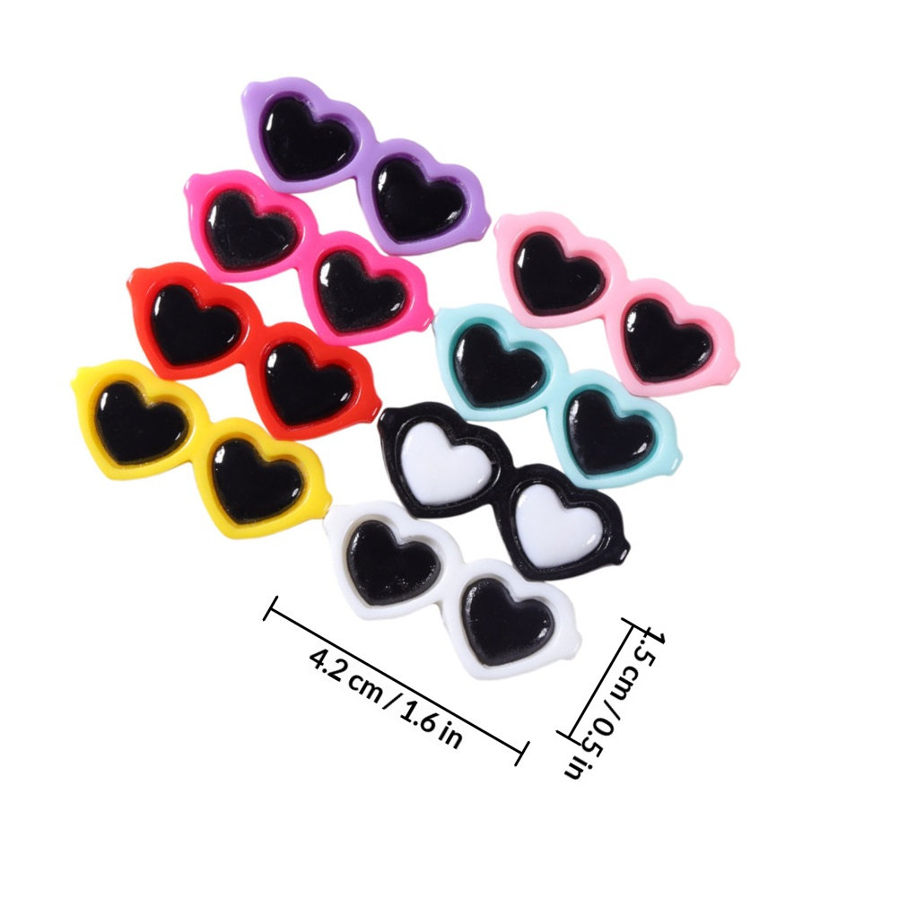 50Pcs Delicate Glasses Resin C - огляд і ціна Resin Craft Supplies