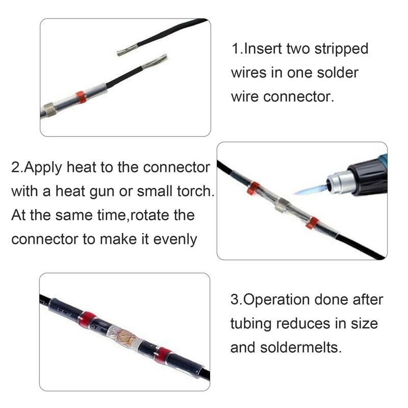 800pcs Solder Seal Wire Connec - огляд і ціна Heat Gun Small