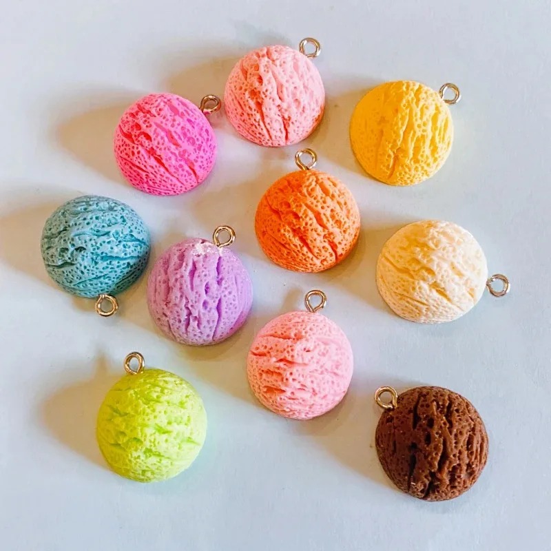 10Pcs Kawaii Macaron Ice Cream - огляд і ціна Resin Craft Supplies