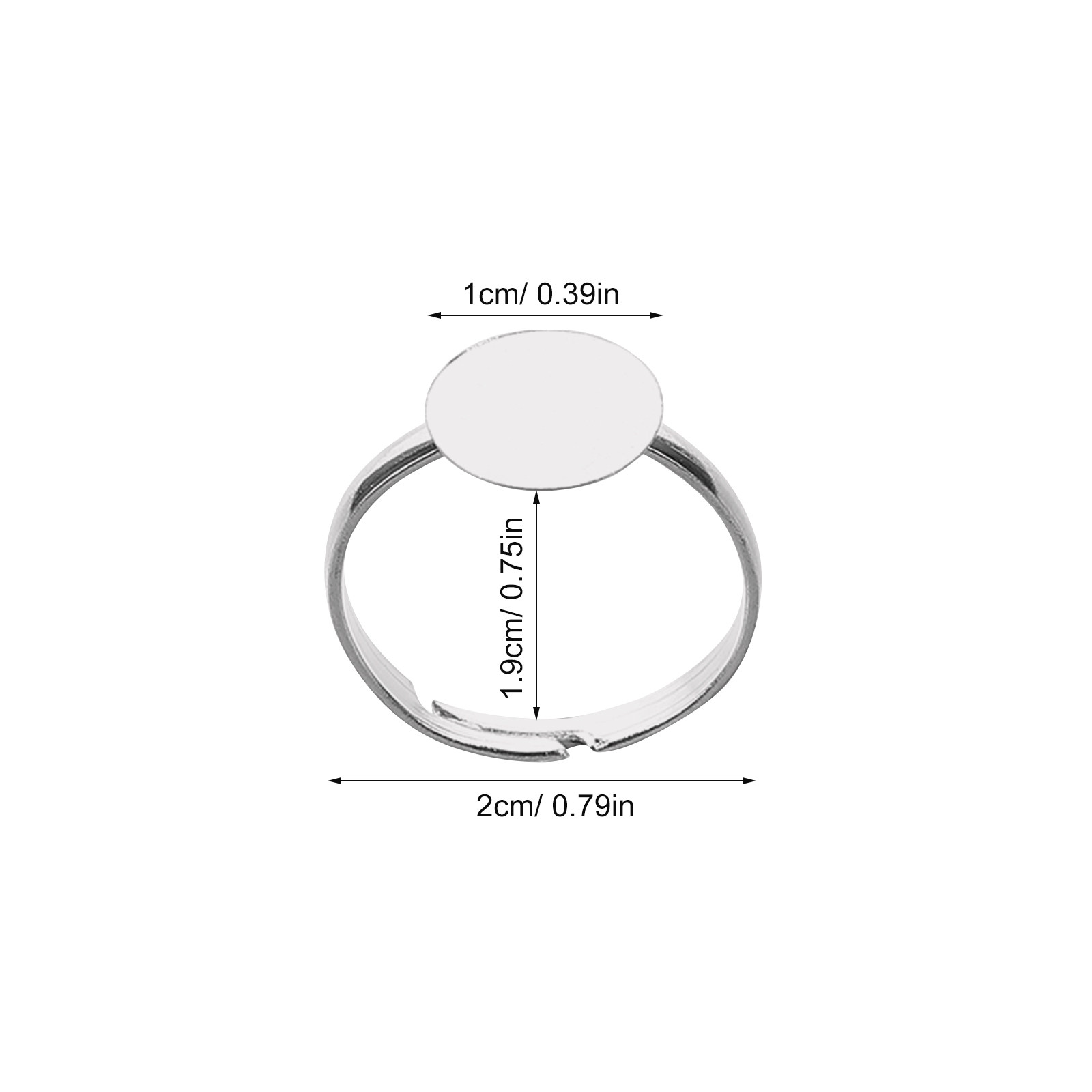 20Pcs Adjustable Blank Ring Fi - огляд і ціна Resin Crafts