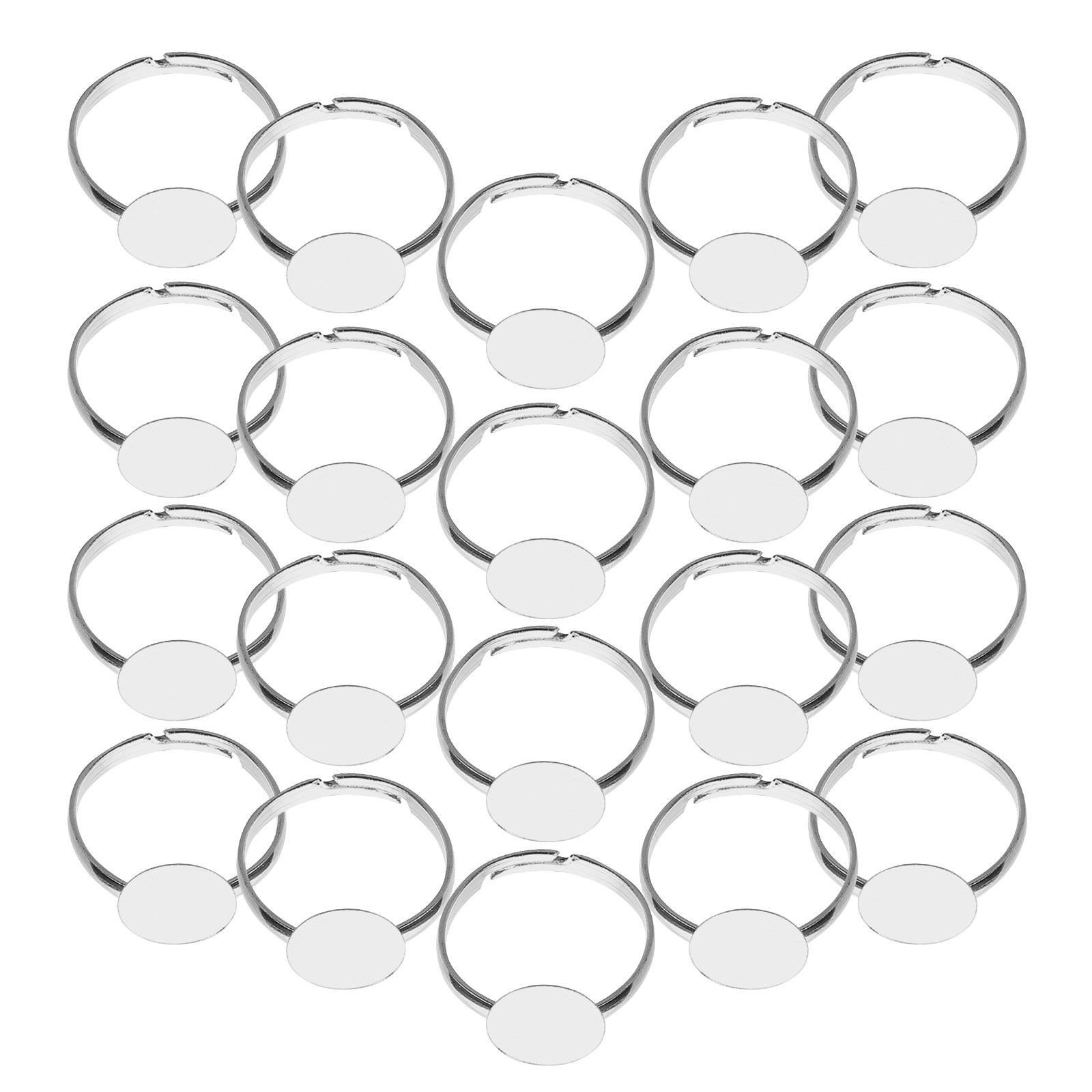 20Pcs Adjustable Blank Ring Fi - огляд і ціна Resin Crafts