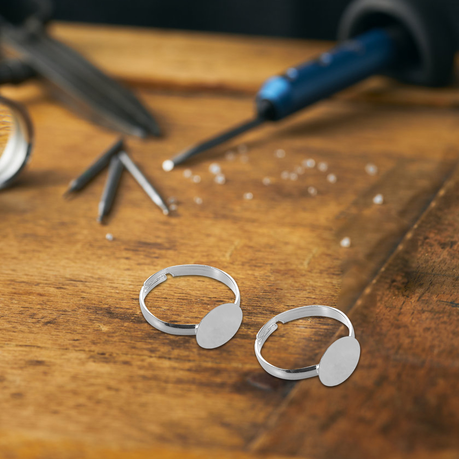 20Pcs Adjustable Blank Ring Fi - огляд і ціна Resin Crafts